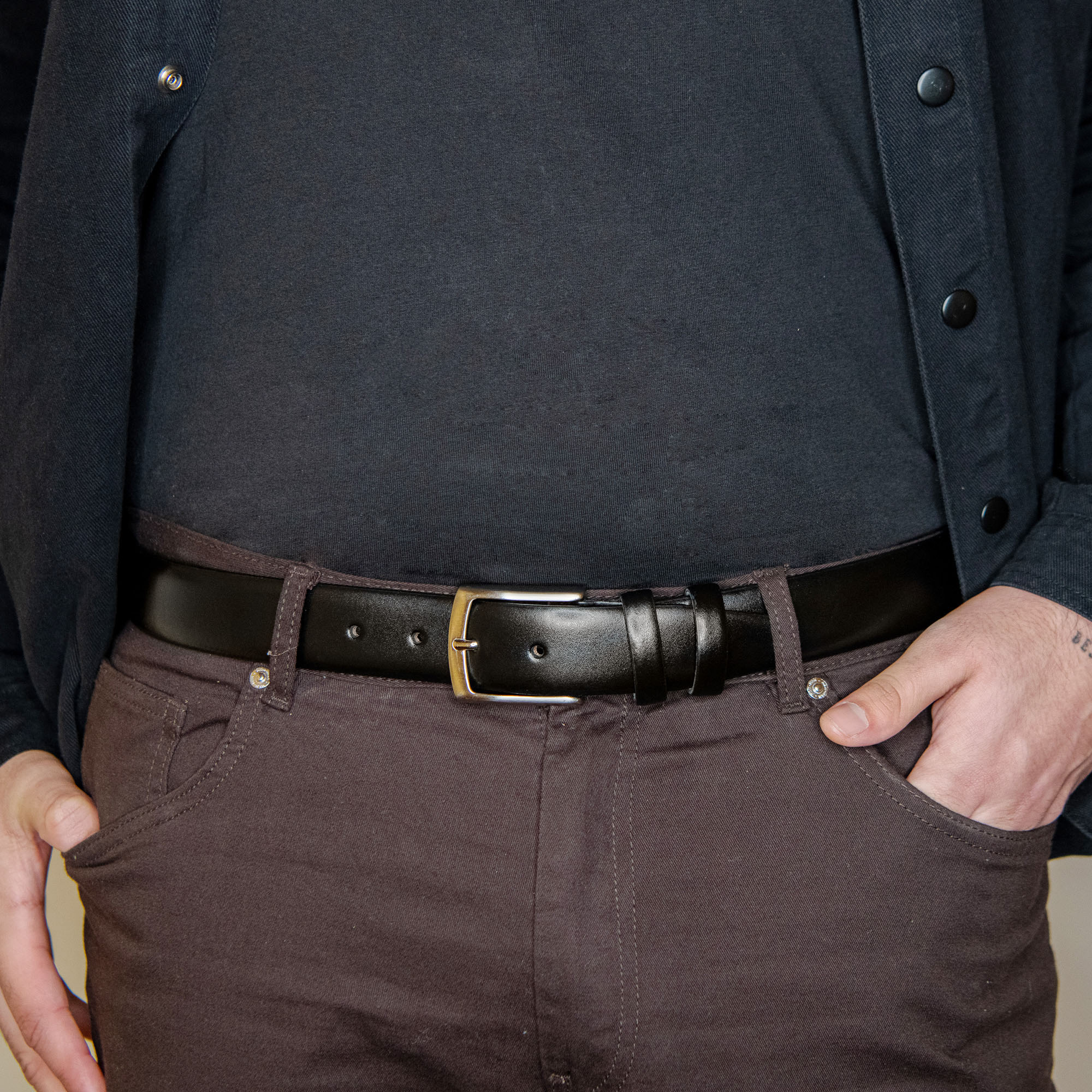cintura uomo in pelle